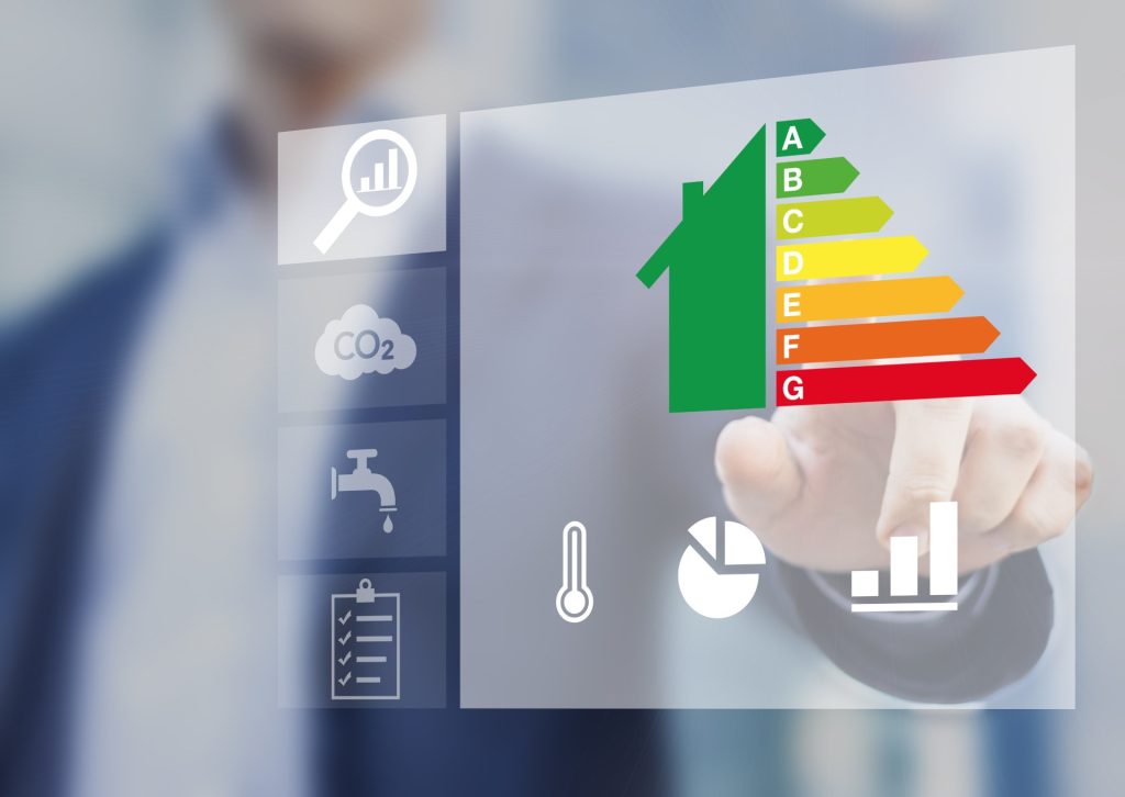 Energieeinsparung und Effizienzanzeigen